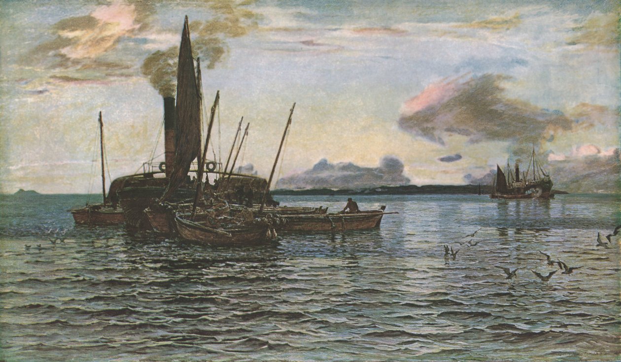 लोअक फेन, अरगिल, 1884, सी 1930 पर सी पर हेरिंग मार्केट। द्वारा कॉलिन हंटर