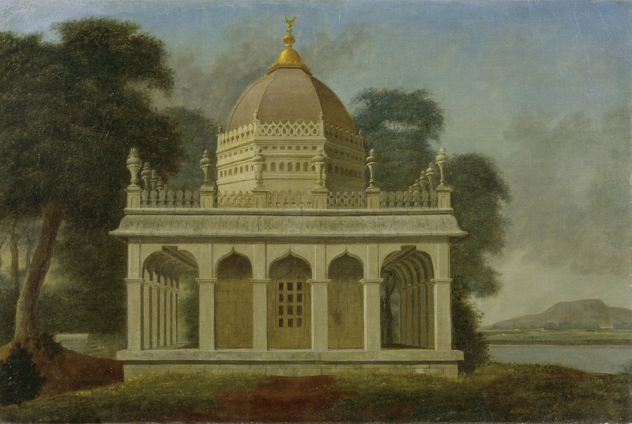 त्रिचिनोपोली के पास आउटटोरि में समाधि, c.1788 द्वारा कर्नल फ्रांसिस स्वैन वार्ड