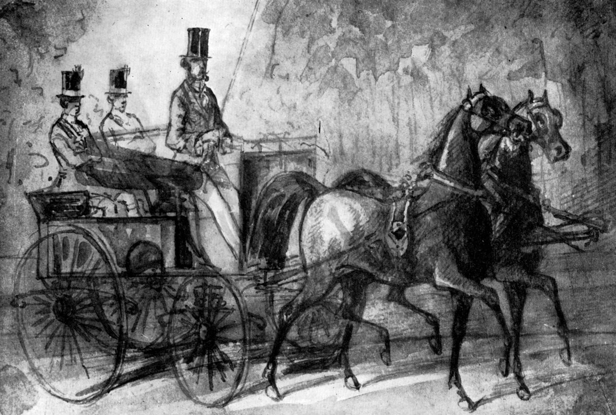 ए डैंडी ड्राइविंग, 19 वीं शताब्दी, 1930 द्वारा कॉन्स्टेंटिन दोस्तों