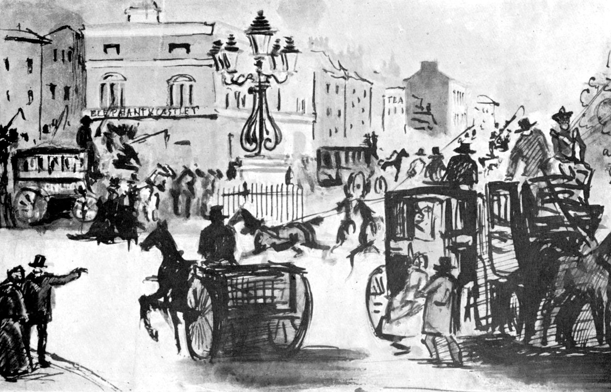 हाथी और महल, 19 वीं सदी, 1930। द्वारा कॉन्स्टेंटिन दोस्तों