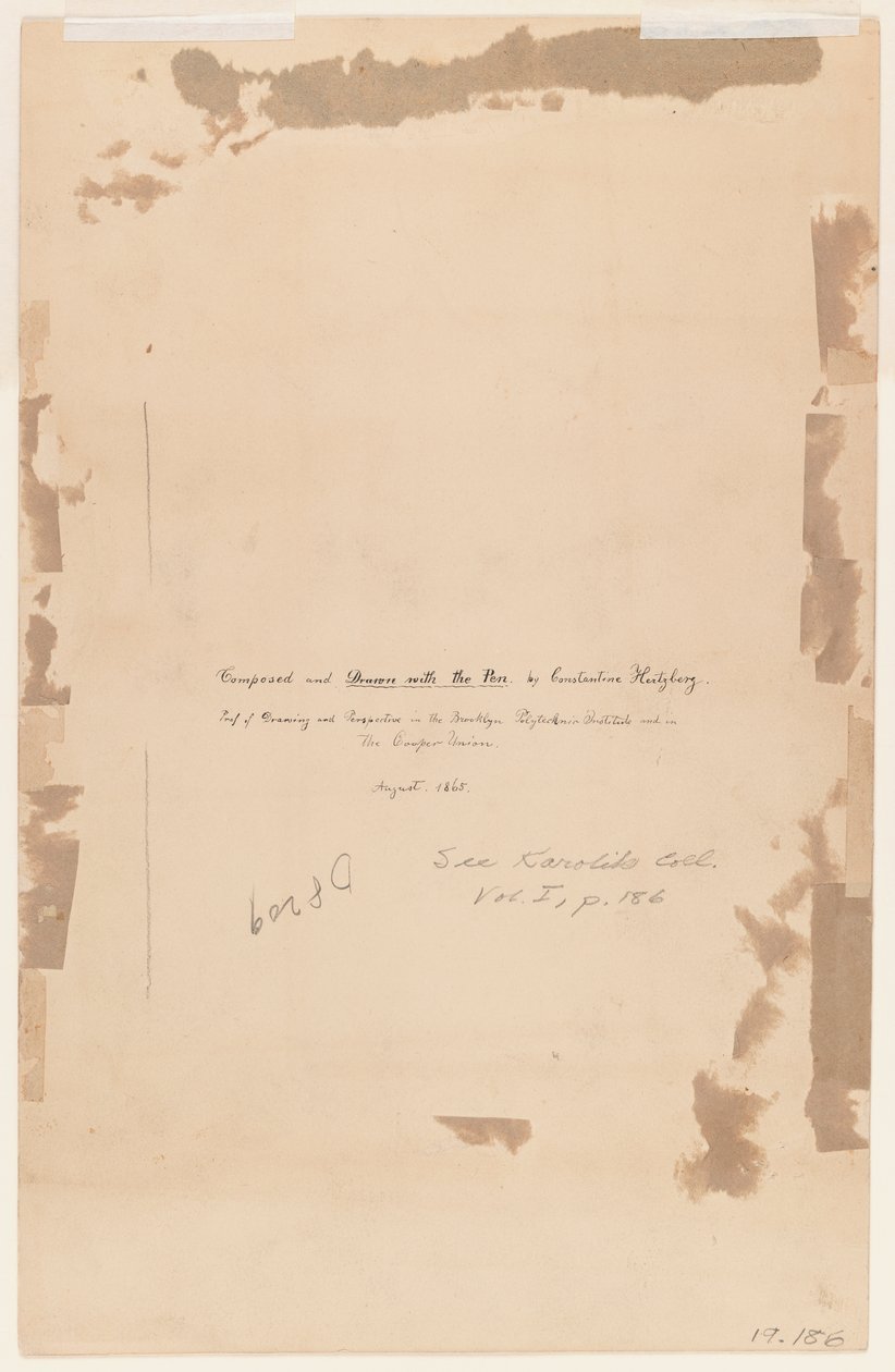 कलाकार शिलालेख, 1865 (375815 का छंद) द्वारा कॉन्स्टेंटाइन हर्ट्ज़बर्ग