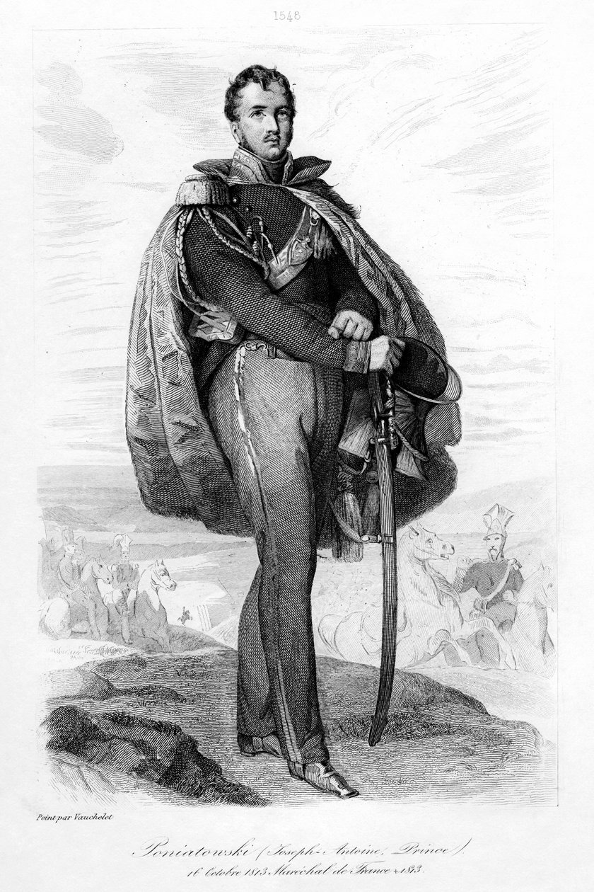 जोसेफ एंटोनी पोनतोव्स्की 1763-1813, पोलिश राजकुमार और फ्रांस के मार्शल, 1839। द्वारा Contenau