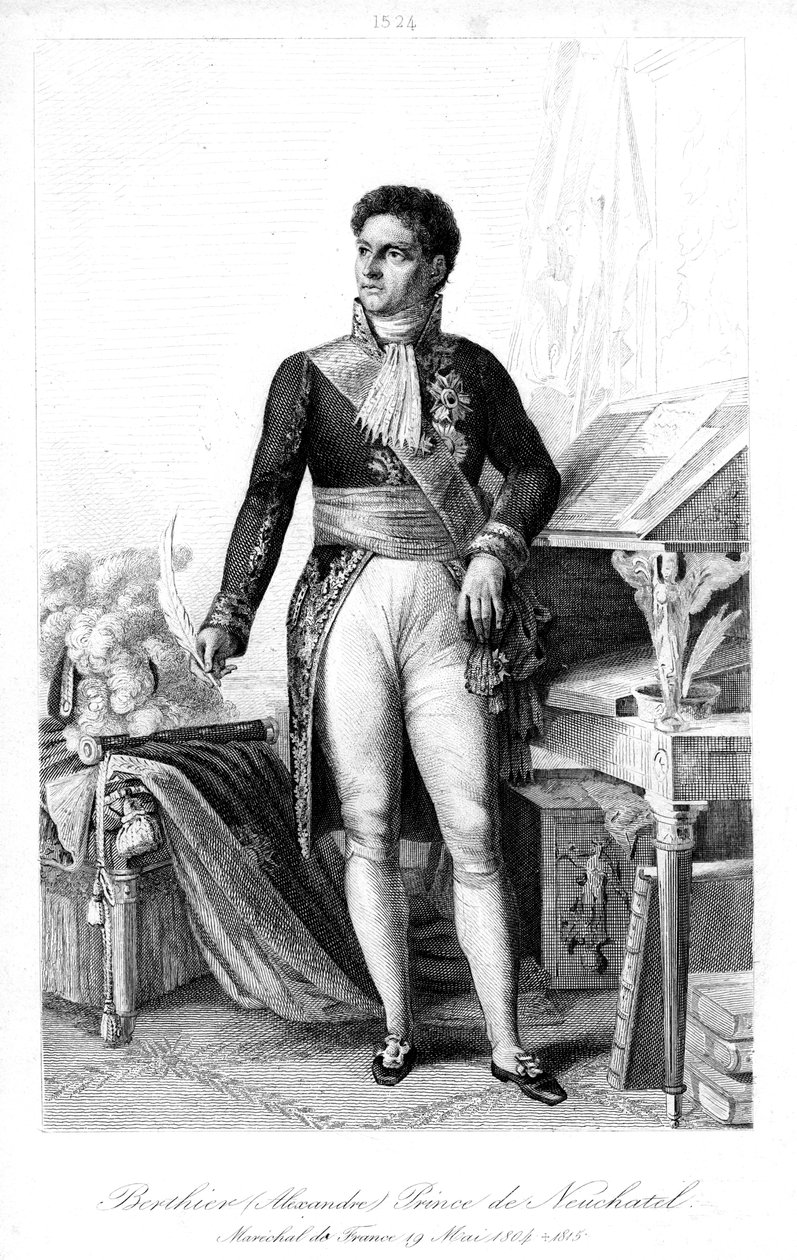 लुई अलेक्जेंड्रे बर्थियर 1753-1815, फ्रांस का मार्शल, 1839। द्वारा Contenau