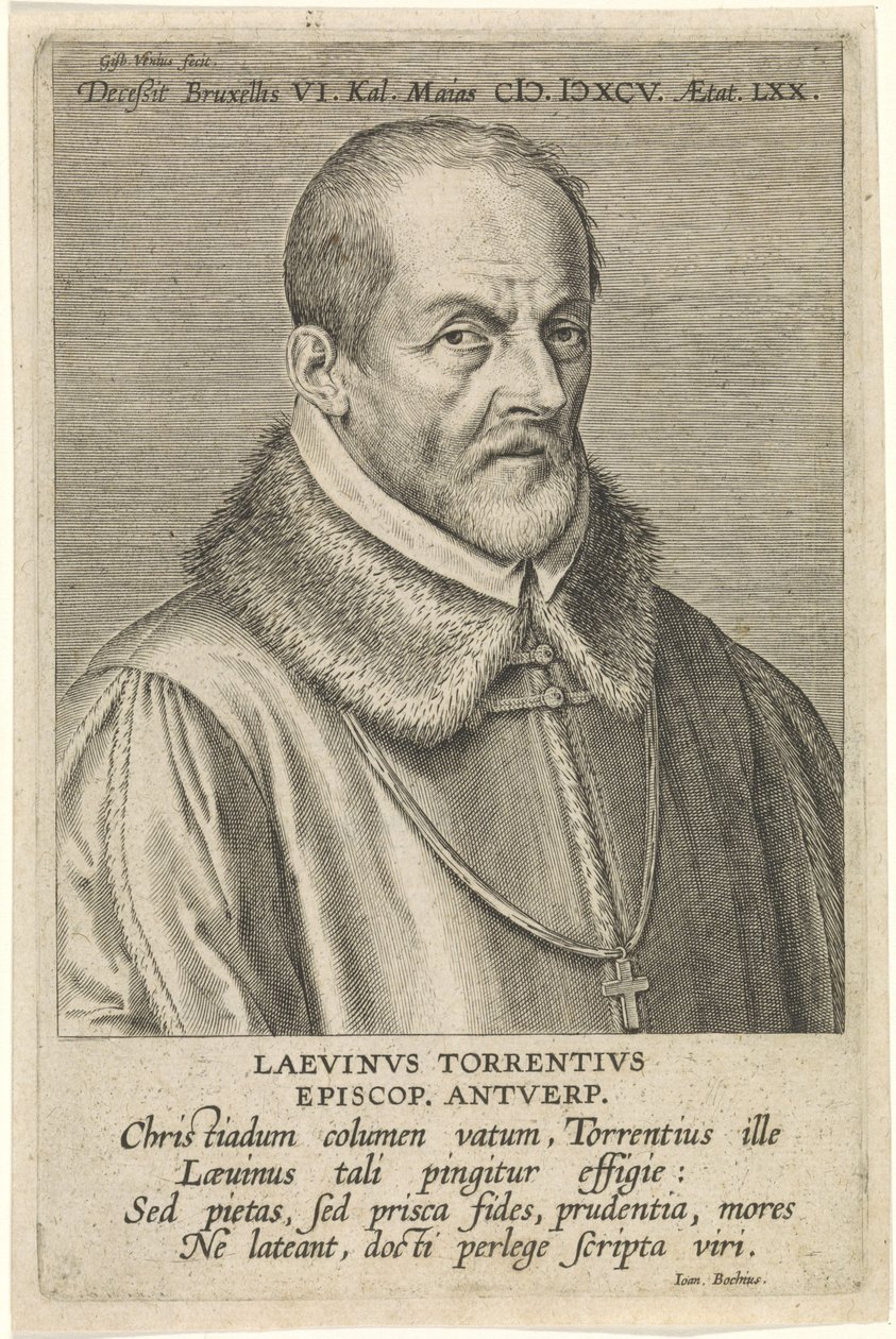 Laevinus Torrentius की एक तस्वीर द्वारा कॉर्नेलिस गाले द एल्डर