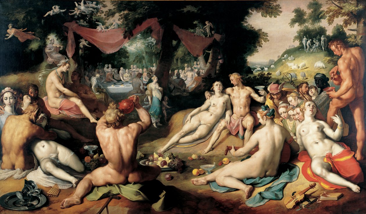 Peleus और Thetis की शादी द्वारा कॉर्नेलिस वैन हरलेम