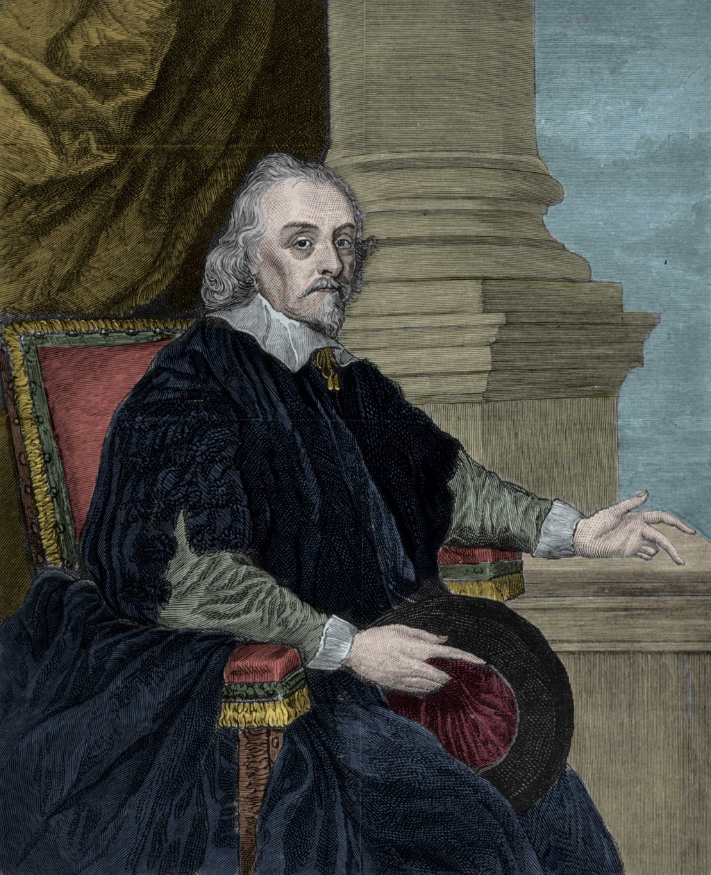 विलियम हार्वे (1578-1658), अंग्रेजी चिकित्सक, पेंटिंग कॉर्नेलियस जेन्सन के अनुसार। द्वारा कॉर्नेलियस (बाद) जिनसेन
