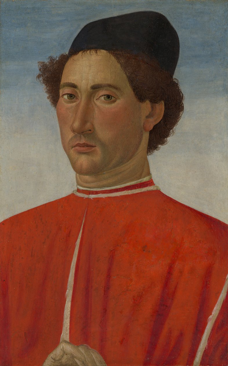 पोर्ट्रेट ऑफ़ ए मैन, ca. 1481-1482। द्वारा कोसिमो रोसेली
