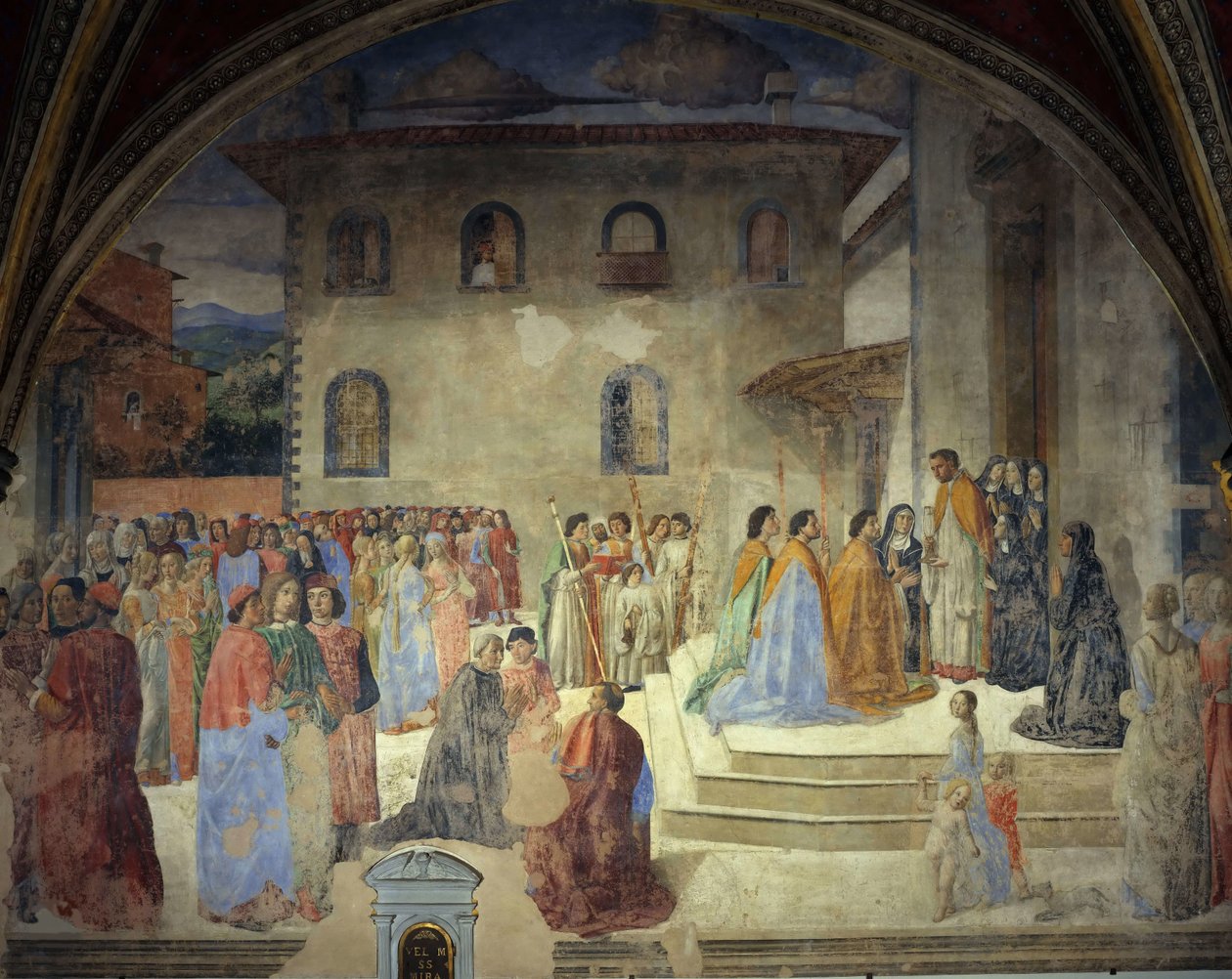 संस्कार का चमत्कार, 1484-1486। द्वारा कोसिमो डि लोरेंजो रोसेली