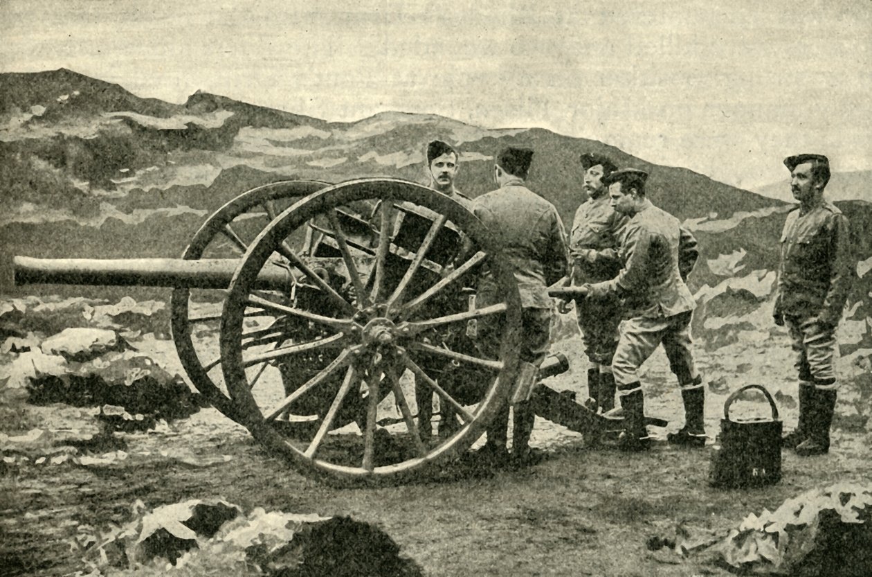 हथियारों के प्रकार - 15-पाउंडर फील्ड-गन, 1900। द्वारा पालना
