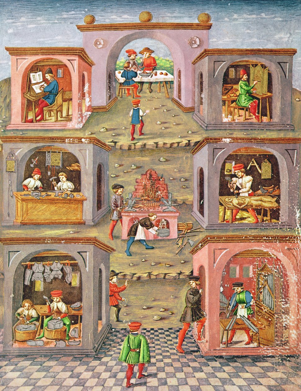 सुश्री ला 209 fol.11r प्रोफेशनल्स, &39;दे स्पहेरा&39; से द्वारा क्रिस्टोफोरो डी प्रेडिस