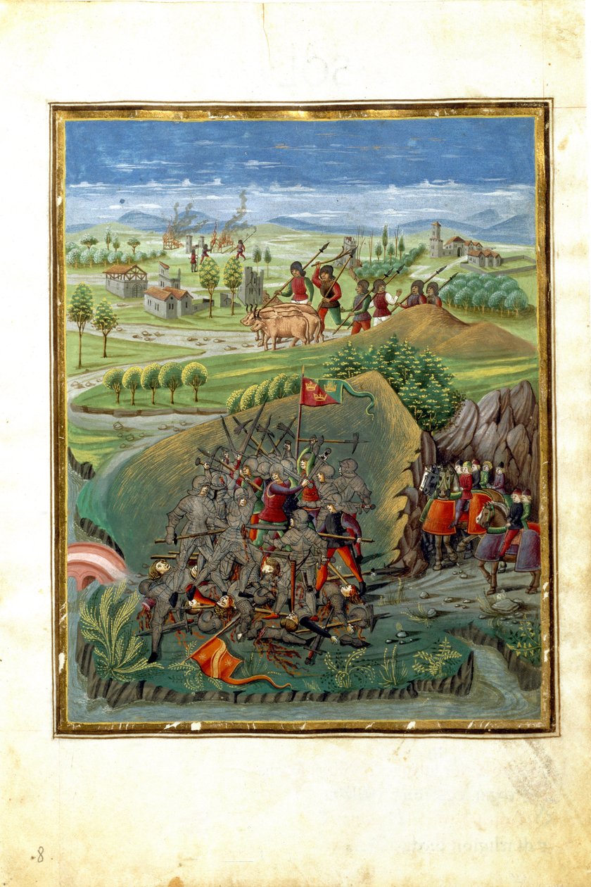 मार्च ग्रह का प्रभाव: युद्ध का दृश्य (लघु, c.1470) द्वारा क्रिस्टोफोरो डी प्रेडिस