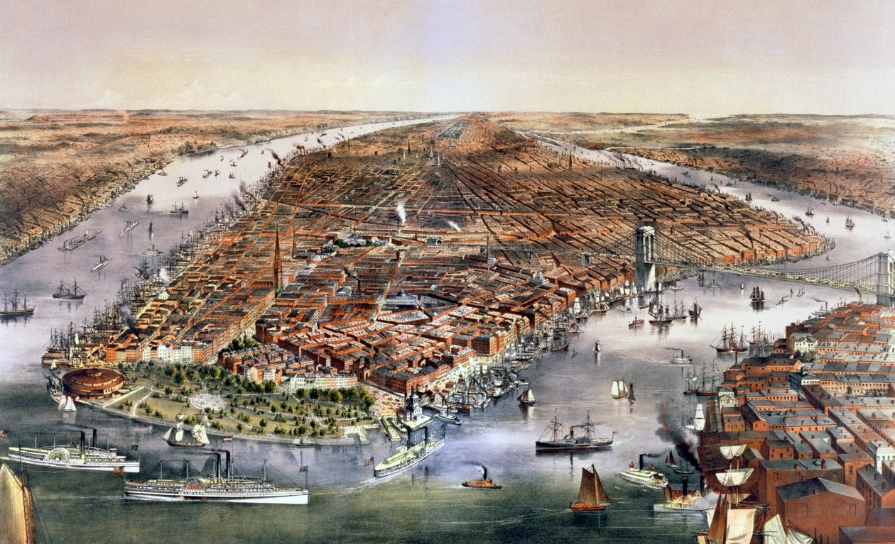 न्यूयॉर्क शहर, संयुक्त राज्य अमेरिका, 1870 द्वारा कैरियर और Ives
