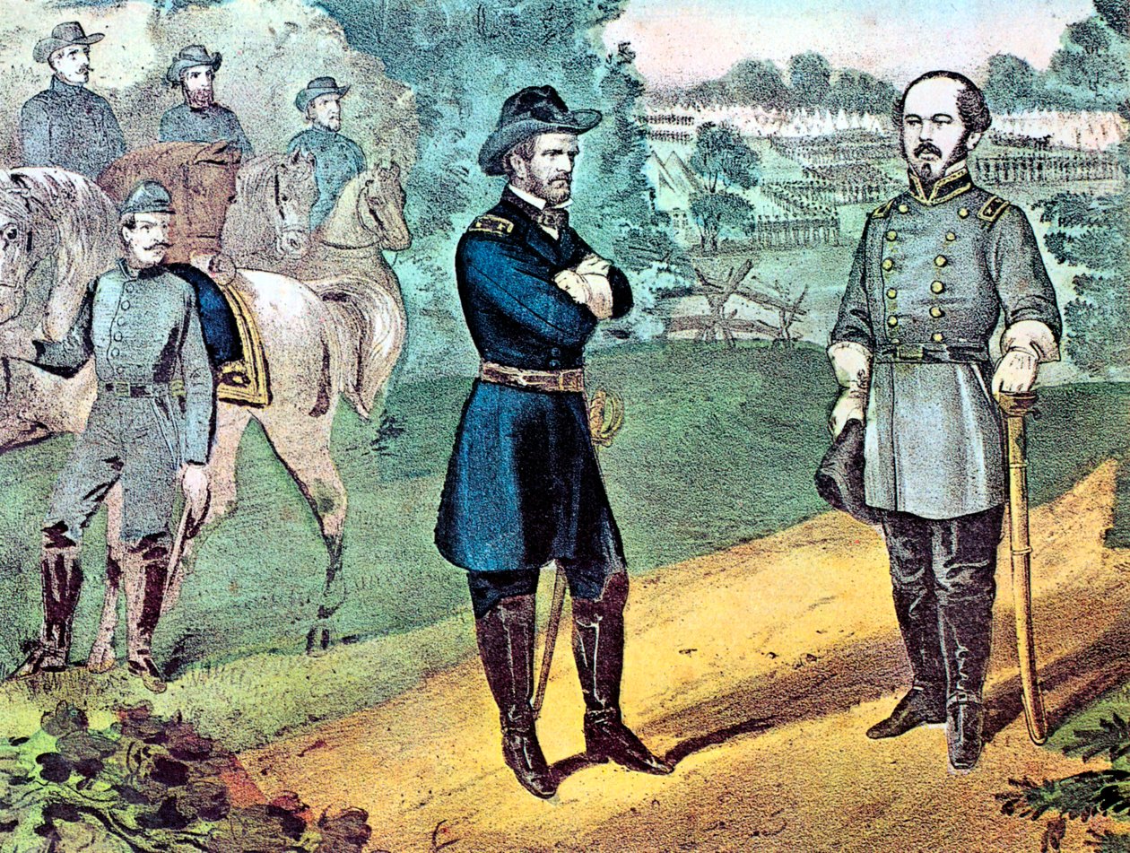 1865 में अमेरिकी नागरिक युद्ध, उत्तरी कैरोलिना में संघि सेनाओं का आत्मसमर्पण द्वारा कैरियर और Ives