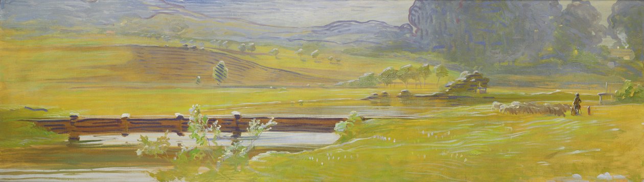 प्रिट्ज़फ़ेल्ड के पास मेदो घाटी, c.1898 द्वारा कर्ट हेरमैन