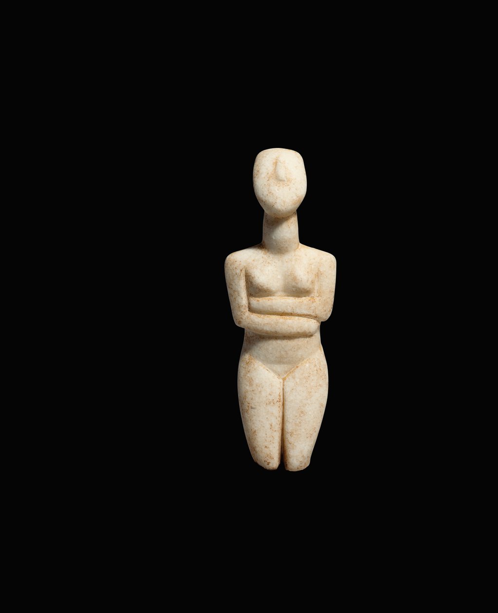 रिक्लाइनिंग फीमेल फिगर, अर्ली स्पेडोस किस्म, अर्ली साइक्लेडिक II, c.2600-2500 ई.पू. द्वारा साइक्लडिक Cycladic