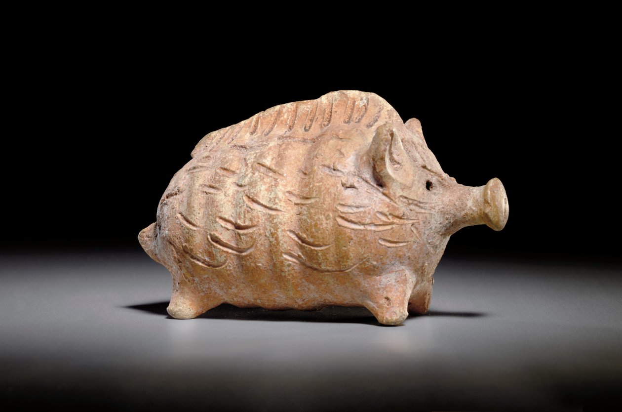 हेलेनिस्टिक रैटल, c.1st सदी ईसा पूर्व (टेराकोटा) द्वारा साइप्रट साइप्रट