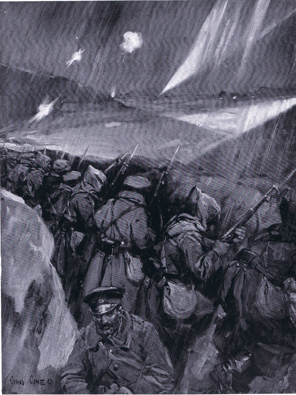 हचिंसन द्वारा प्रकाशित राष्ट्रों के इतिहास (खंड 4) से एड्रियनोपल (1912-1913) बाल्कन युद्ध को घेरने वाले बुल्गारियाई, c. 1920 (लिथो) द्वारा साइरस कुनेओ
