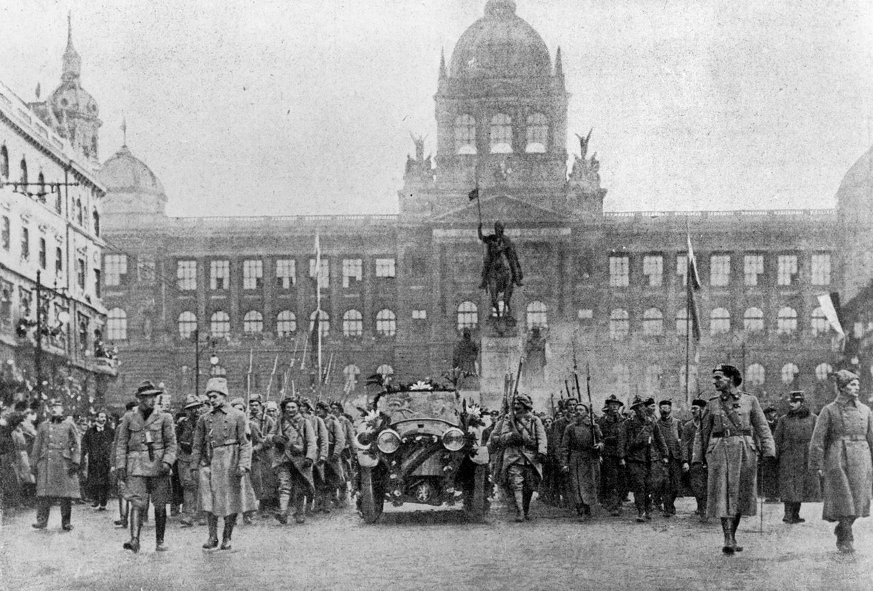 8 दिसंबर, 1918 को प्राग में मसरिक की प्रवेश द्वारा चेक फोटोग्राफर