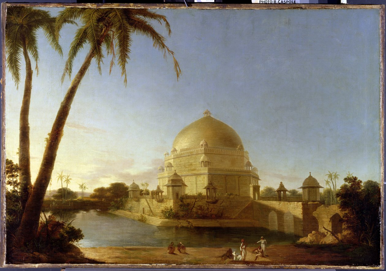 शेरशाह, सासाराम, बिहार का मकबरा, c.1790 (कैनवास पर तेल) द्वारा डी। रॉबर्ट