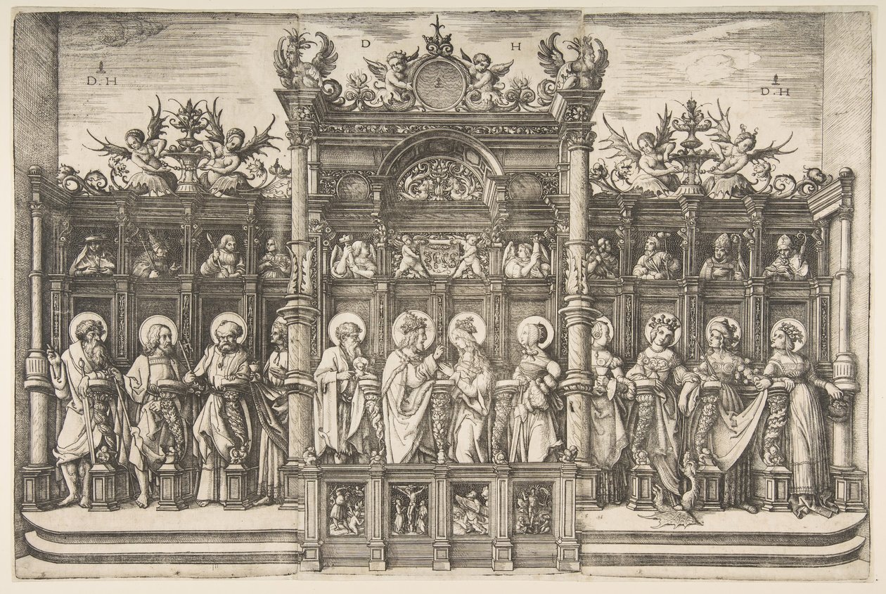 क्राइस्ट के आशीर्वाद के साथ क्राइस्ट के साथ विशाल चोखा, ca. 1518-1520। द्वारा डेनियल होफ़र