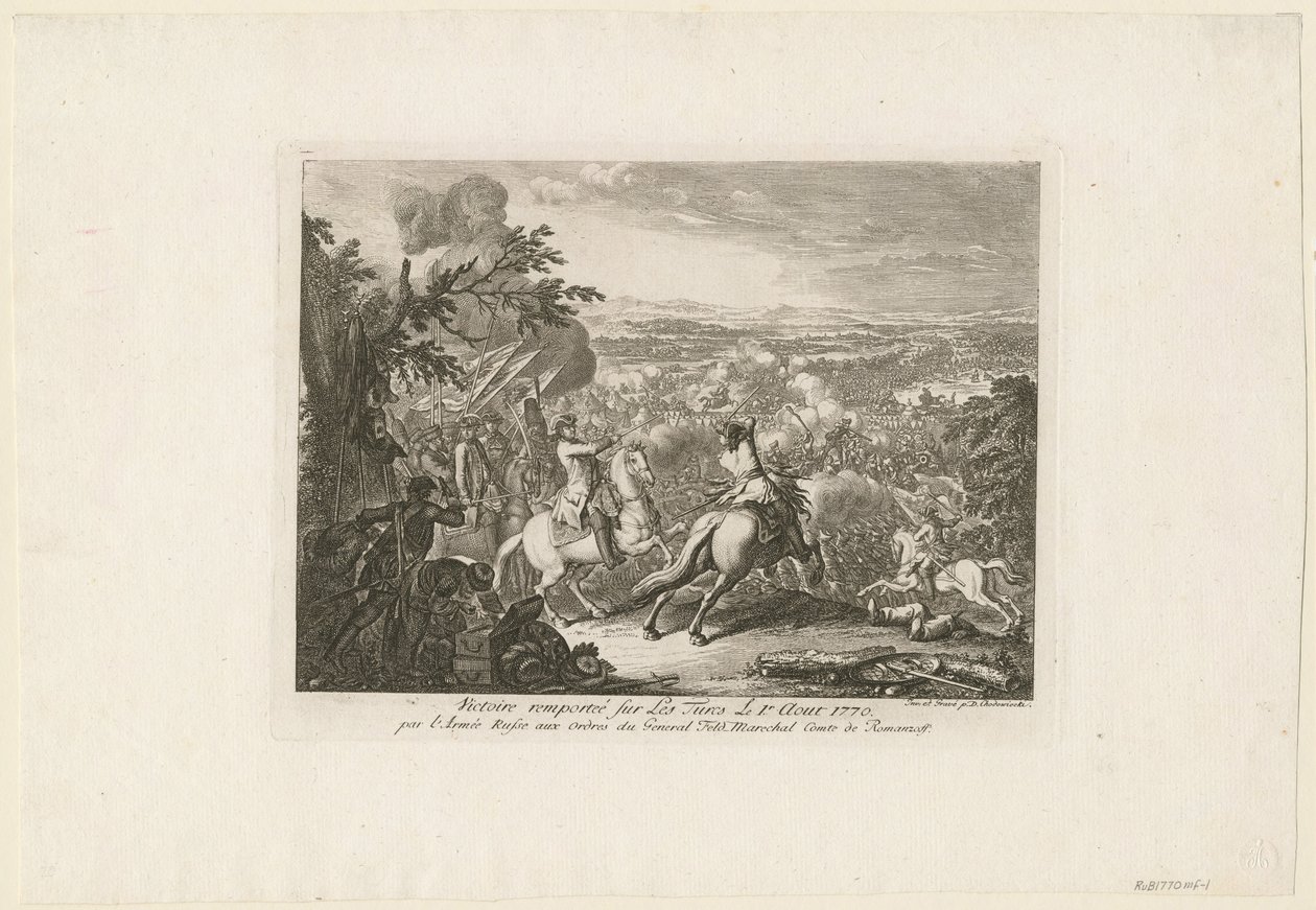 काहल की लड़ाई, 1770 द्वारा डैनियल निकोलस चोडोवेकी