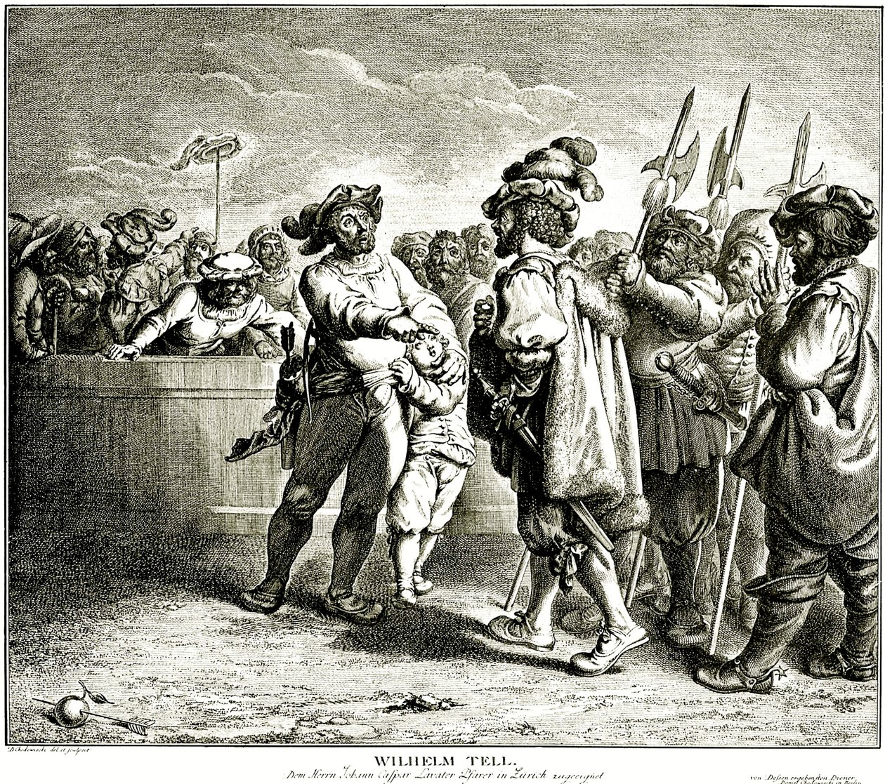 विलियम टेल, 1781। द्वारा डैनियल निकोलस चोडोवेकी