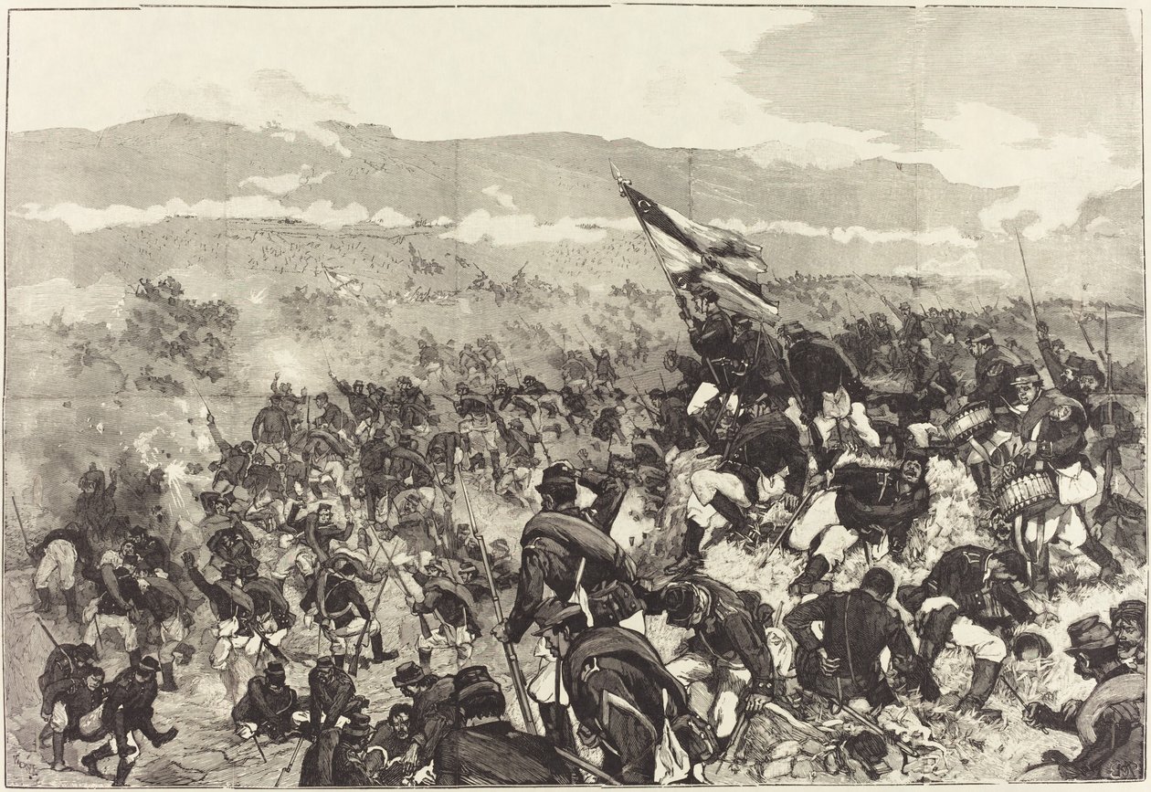 पावलना की लड़ाई। जुलाई 30, हाइट्स पर हमला..., 18831890। द्वारा डैनियल Urrabieta Vierge