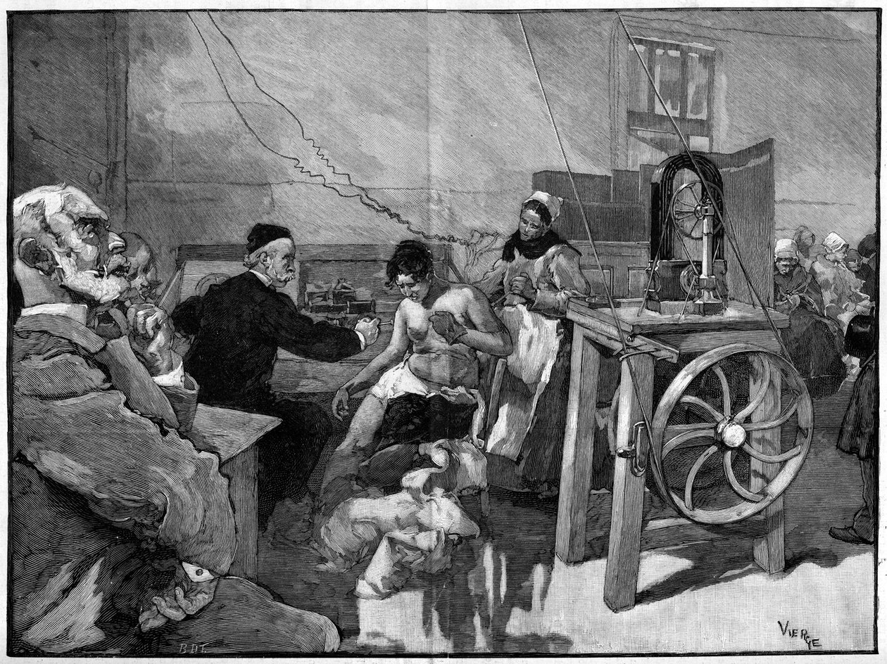 सालपेट्री में इलेक्ट्रोथेरेपी: 1887 में डॉ। विगोरौक्स द्वारा निदान द्वारा डैनियल Urrabieta Vierge