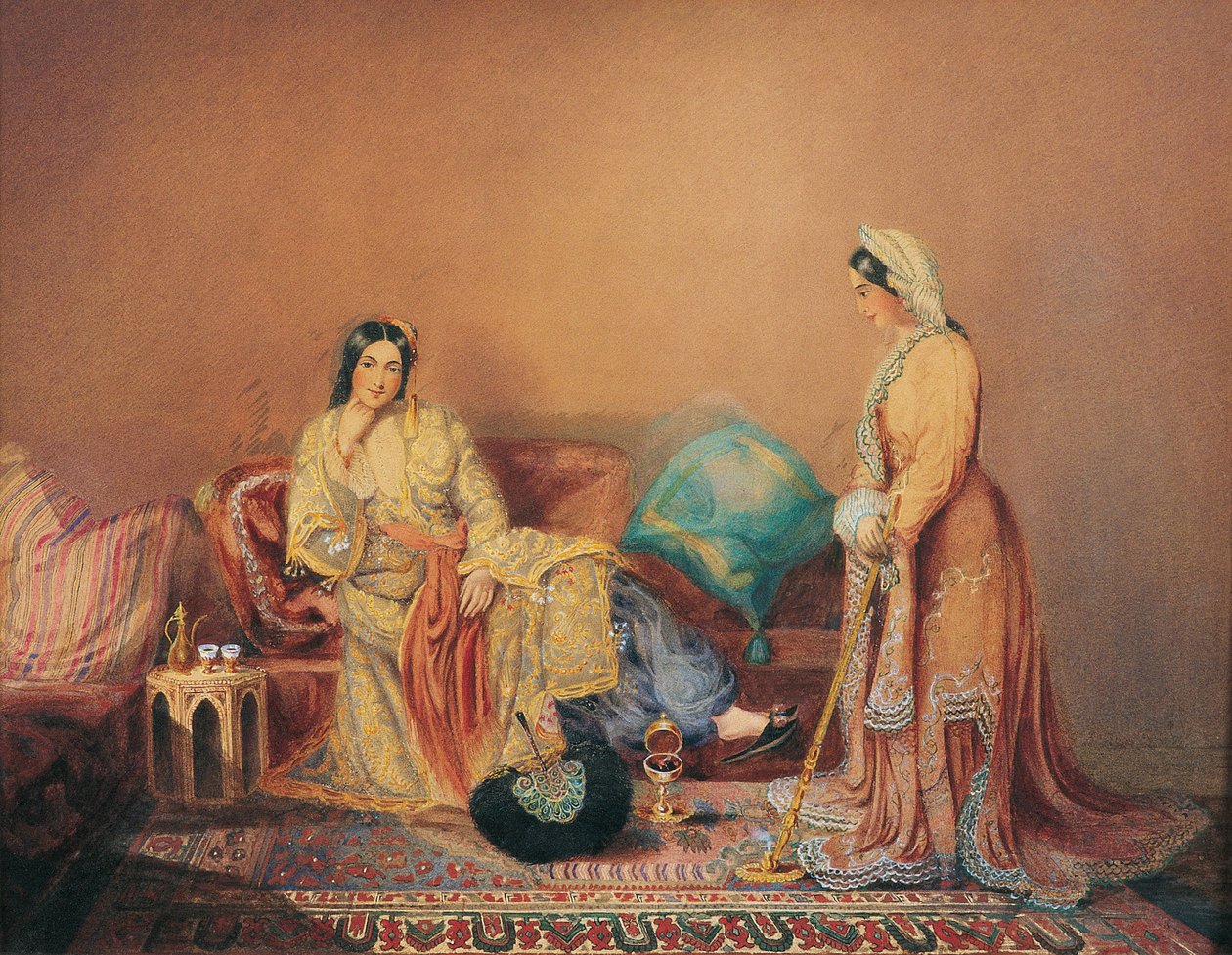 फैनियोट ग्रीक देवियों, 19 वीं शताब्दी के मध्य में। द्वारा डैनियल वेलेंटाइन रिवेर