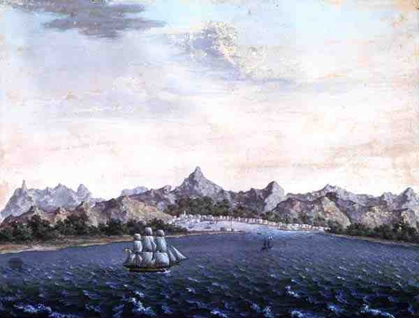 आइल ऑफ फ्रांस, c.1810 (कागज पर गौचे) द्वारा डेनिश स्कूल