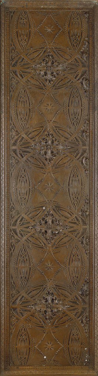 शास्त्रीय फॉलेट बॉर्डर, c.1893 (कांस्य-प्लेटेड गढ़ा-लोहा) के साथ शैलीबद्ध वनस्पति रूपांकनों की विशेषता द्वारा डंकमार और सुलिवन लुई एडलेर