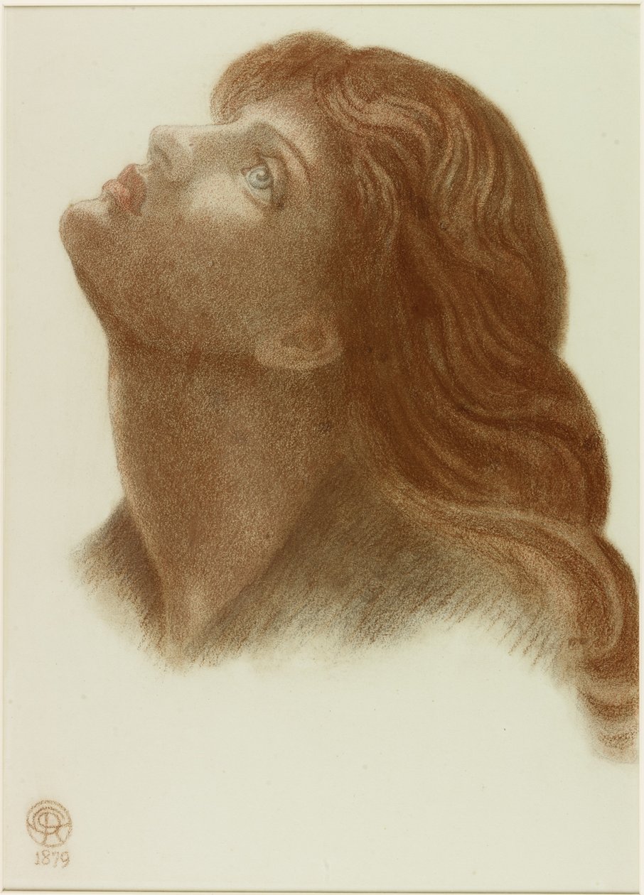 &39;Astarte Syriaca&39; के बाद अध्ययन (कागज पर चाक) द्वारा डांटे गेब्रियल चार्ल्स रोसेटी