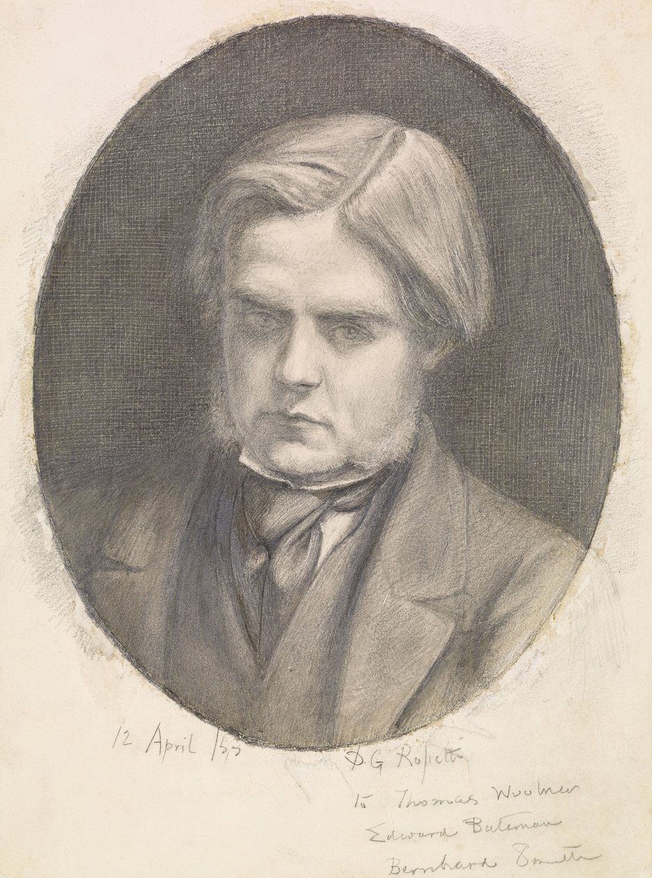 विलियम होल्मन हंट का चित्रण (1827-1910) द्वारा डांटे गेब्रियल चार्ल्स रोसेटी