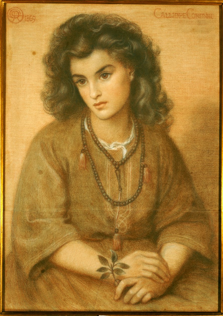 Calliope Coronio, 1869 द्वारा डांटे गेब्रियल चार्ल्स रोसेटी