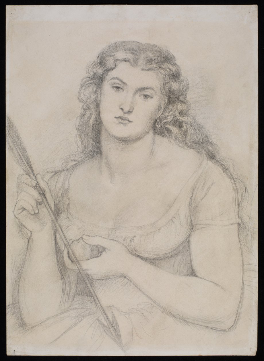 "वीनस वर्टिकोर्डिया" के लिए अध्ययन, c.1863-64 द्वारा डांटे गेब्रियल चार्ल्स रोसेटी