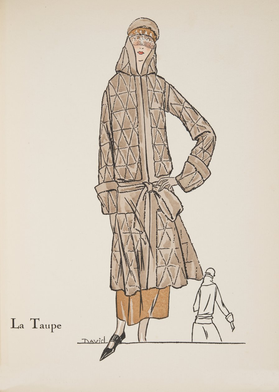 La Taupe, फैशन प्लेट्स के संग्रह से, 1922 (पॉचो प्रिंट) द्वारा डेविड