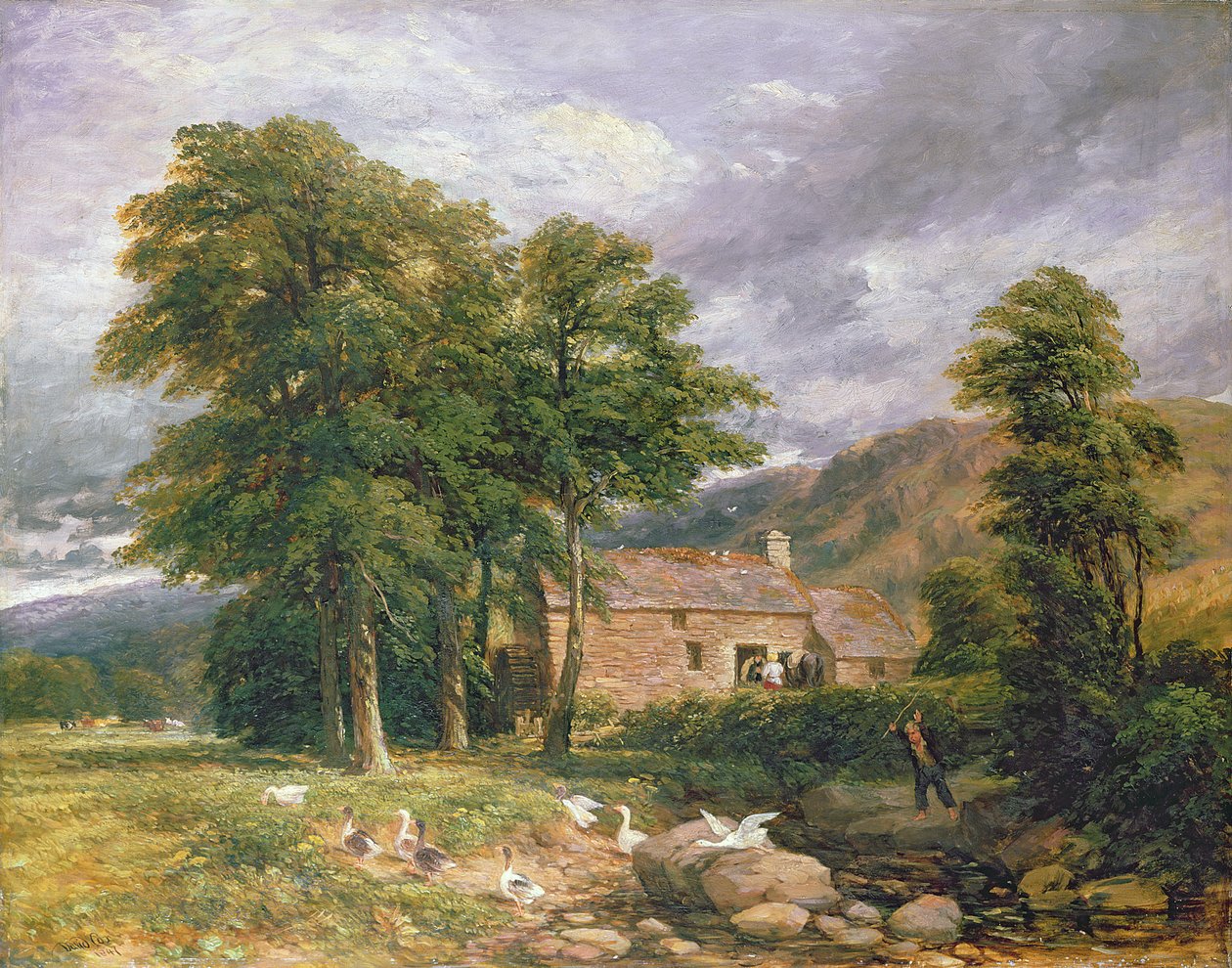 Bettws-y-Coed में ओल्ड मिल द्वारा डेविड कॉक्स