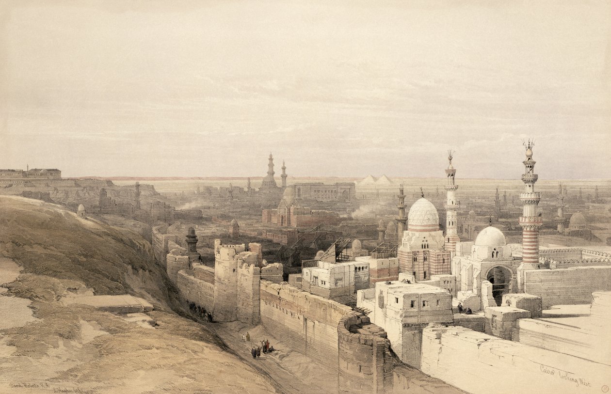 मिस्र और नूबिया, वॉल्यूम 3 से काहिरा पश्चिम की ओर देख रहा है द्वारा डेविड रॉबर्ट्स