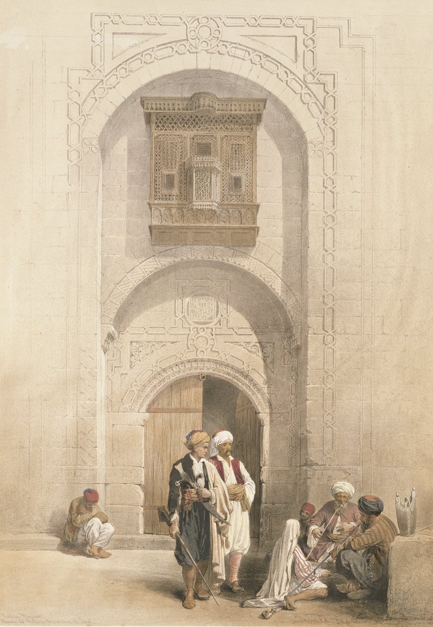 आधुनिक हवेली, &39;मिस्र और नूबिया&39;, Vol.3 से काहिरा के अरब वास्तुकला को दर्शाता है द्वारा डेविड रॉबर्ट्स