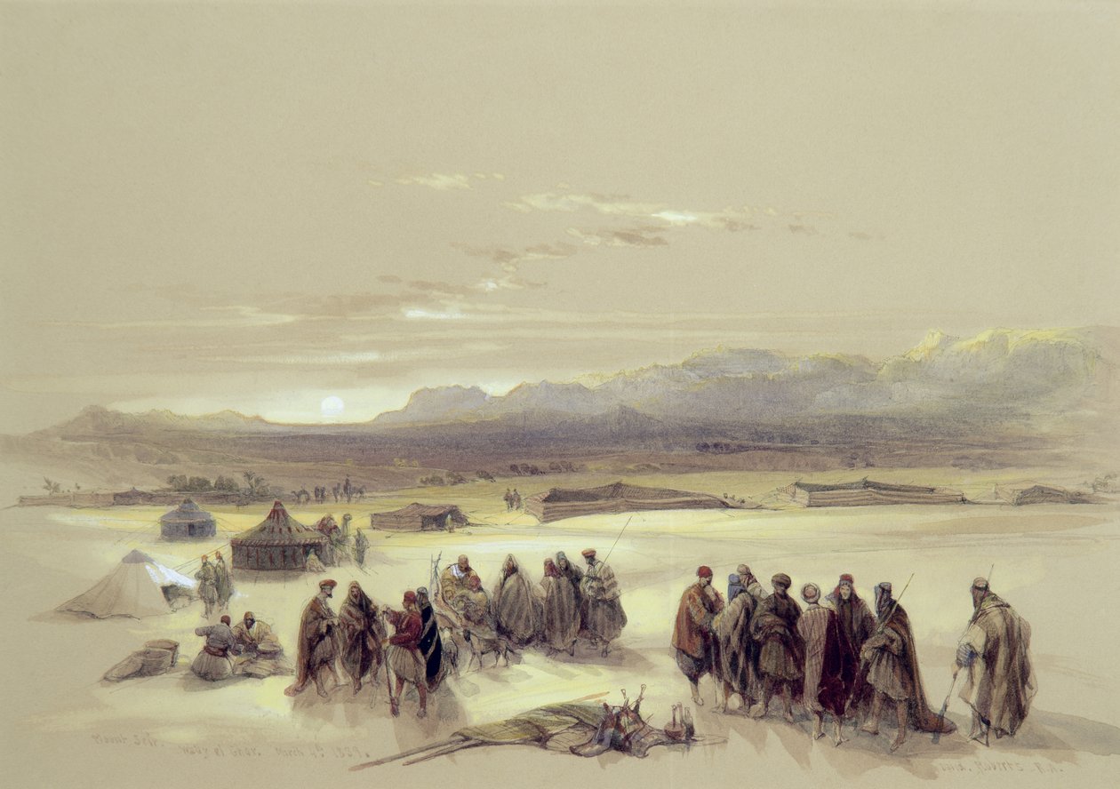 माउंट सेइर, वाडी एल घर, 4 मार्च 1839 द्वारा डेविड रॉबर्ट्स