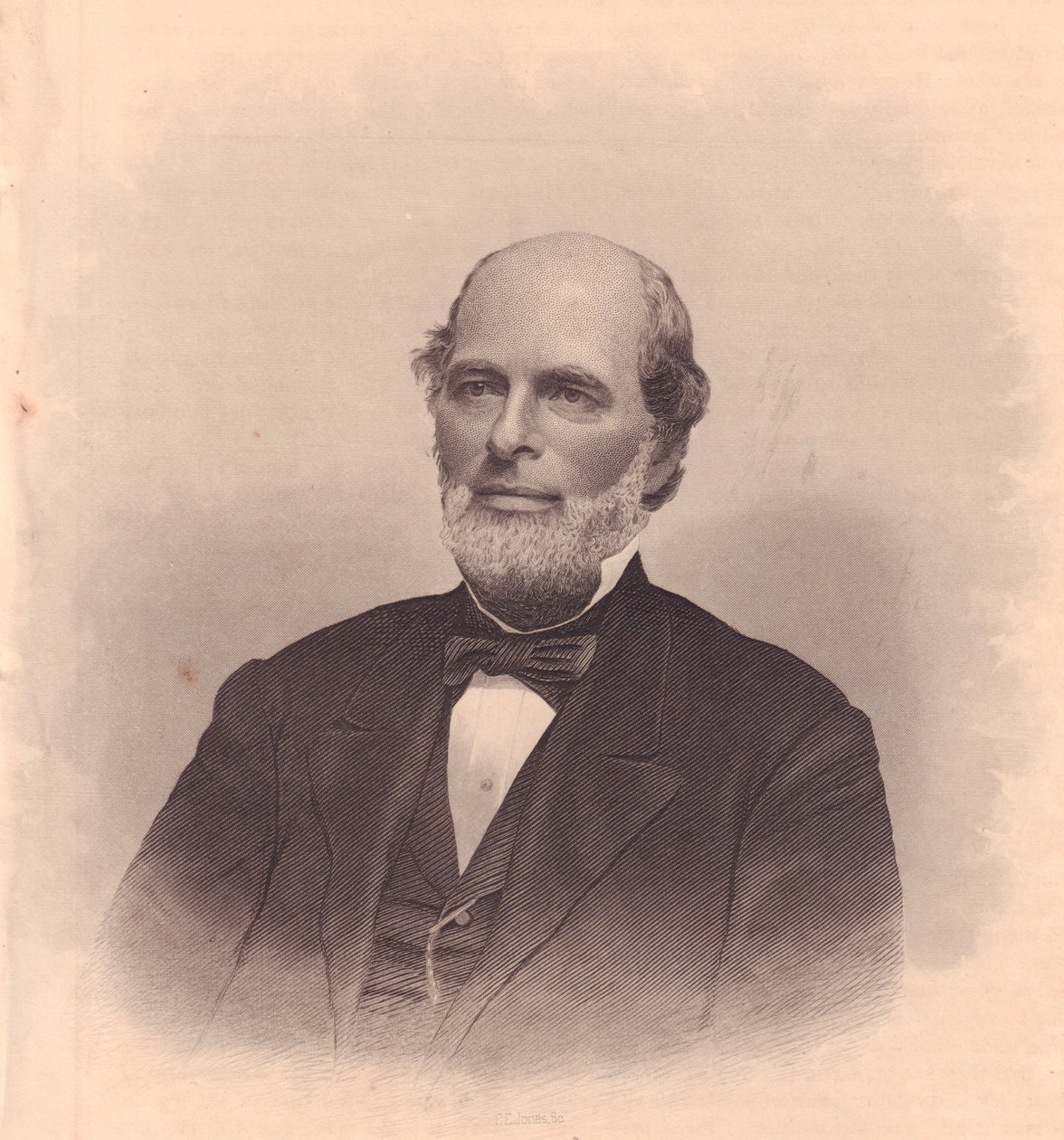 अमेरिकी राजनेता जॉर्ज टी कोब (1813-1870) का पोर्ट्रेट, महिलाओं के भंडार, संयुक्त राज्य अमेरिका से एफई जोन्स द्वारा उत्कीर्ण, लगभग 1870 द्वारा WG (बाद) थायर