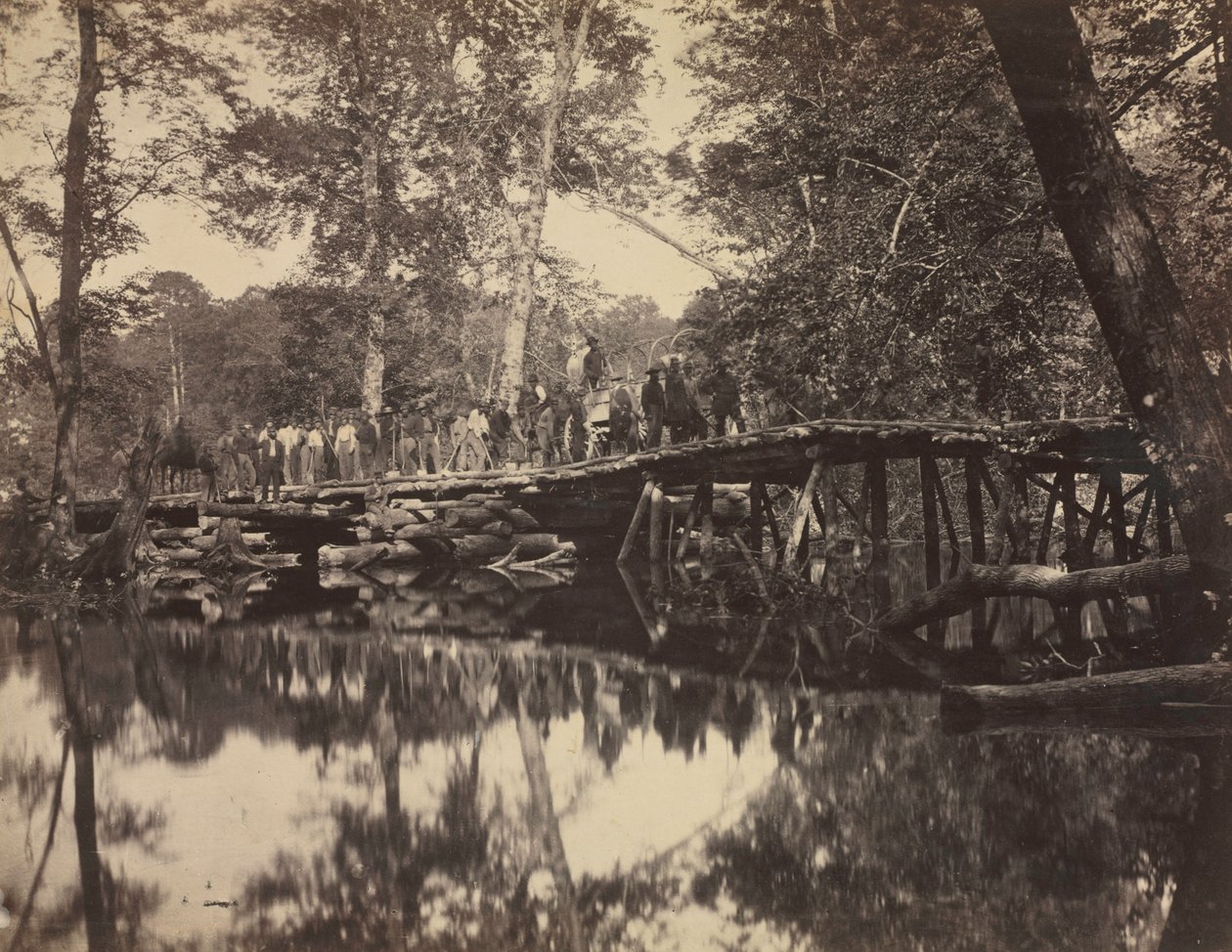 मिलिट्री ब्रिज, अक्रॉस द चिकाहोमिनी, वर्जीनिया, 1862। द्वारा डेविड बी वुडबरी