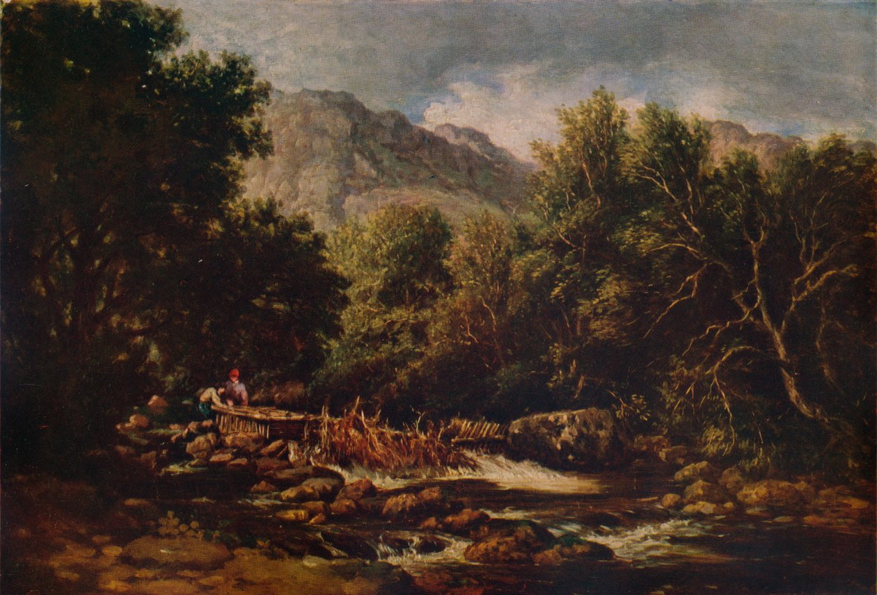 चमड़ा पर, c1844 द्वारा डेविड कॉक्स बड़े
