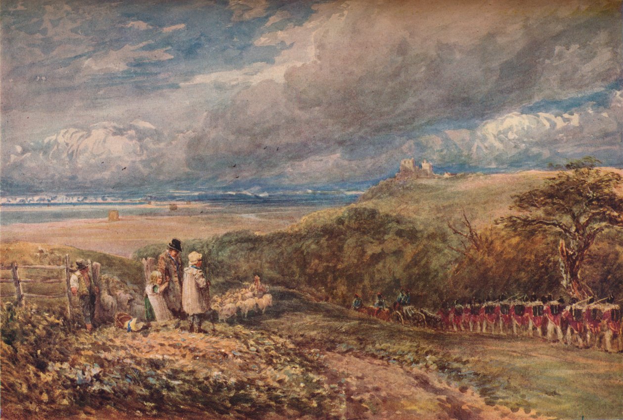 शांति और युद्ध, c1848 द्वारा डेविड कॉक्स बड़े