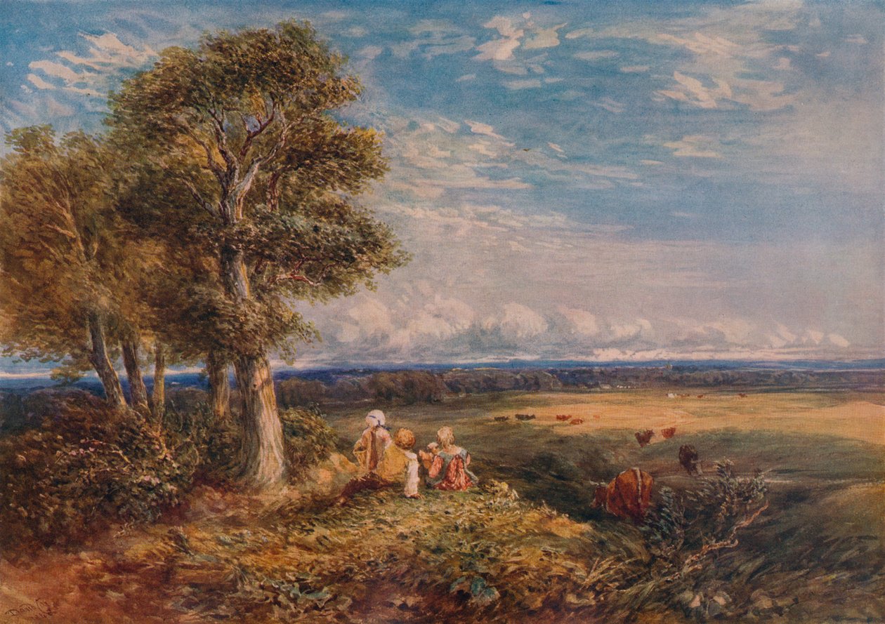 द स्काईलार्क, 1848 द्वारा डेविड कॉक्स बड़े