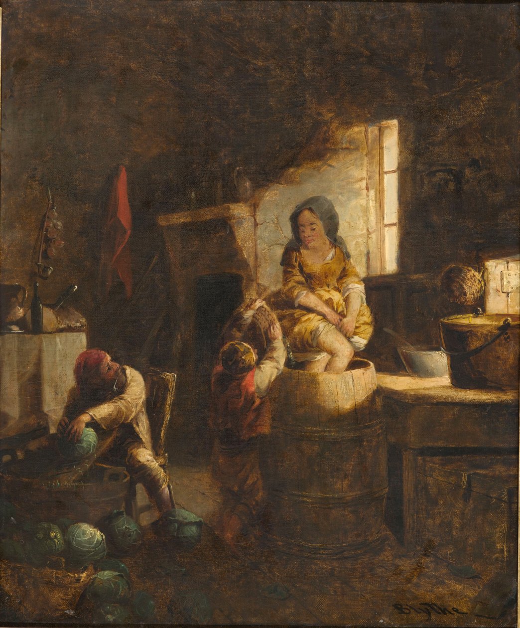क्राउट मेकिंग, c.1859 (कैनवास पर तेल) द्वारा डेविड गिल्मर बेलीट