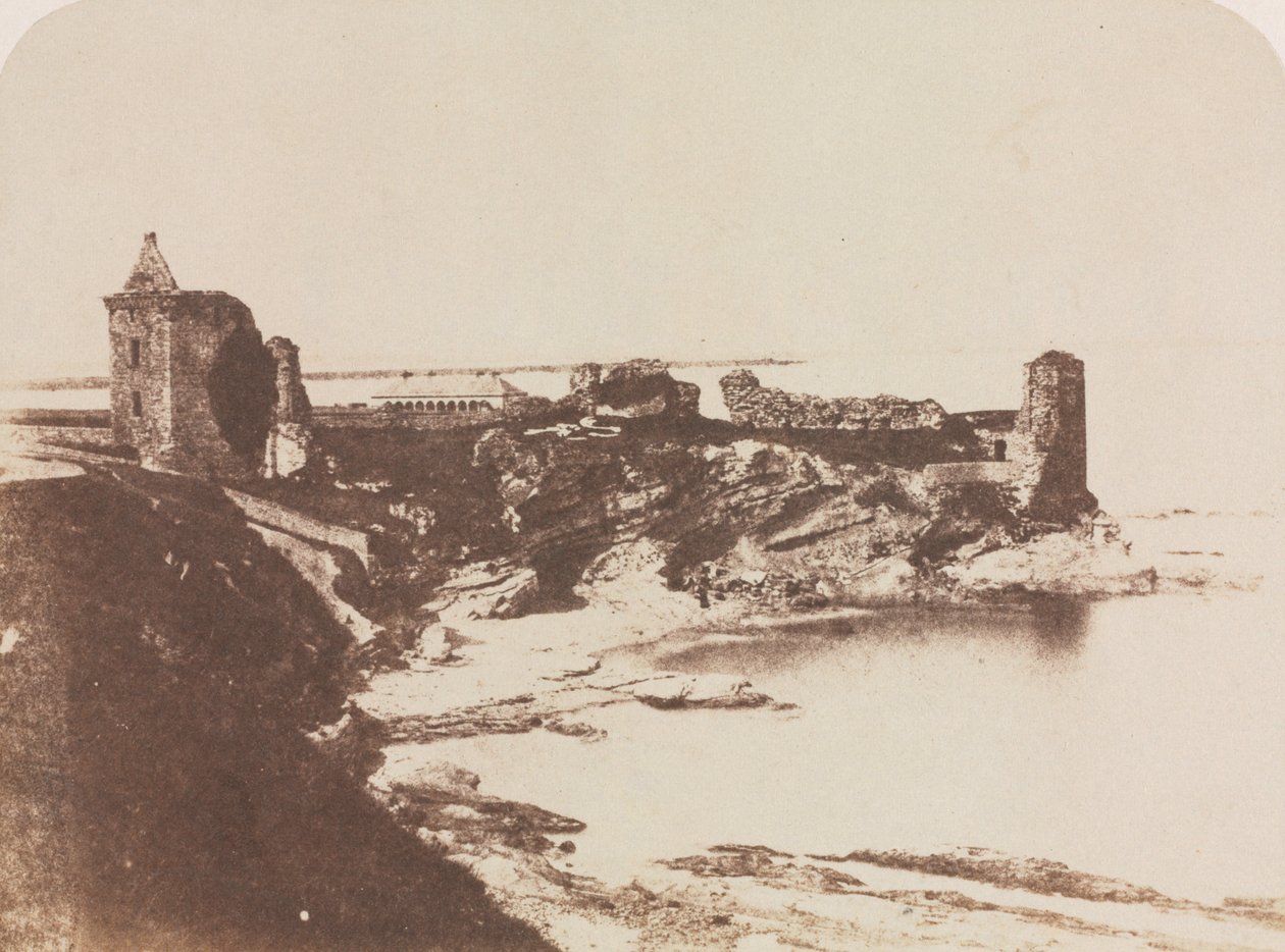 सेंट एंड्रयूज़ कैसल, दक्षिणपूर्व, 1846 से। द्वारा डेविड ऑक्टेवियस हिल