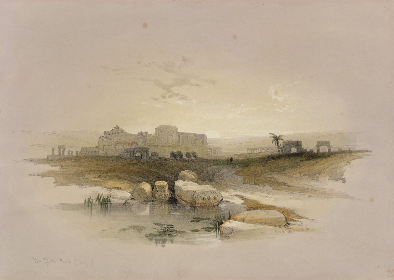 लुई होघे (1806-85), 1839 द्वारा उत्कीर्ण &39;द होली लैंड&39; से बीट जिब्रिन द्वारा डेविड रॉबर्ट्स