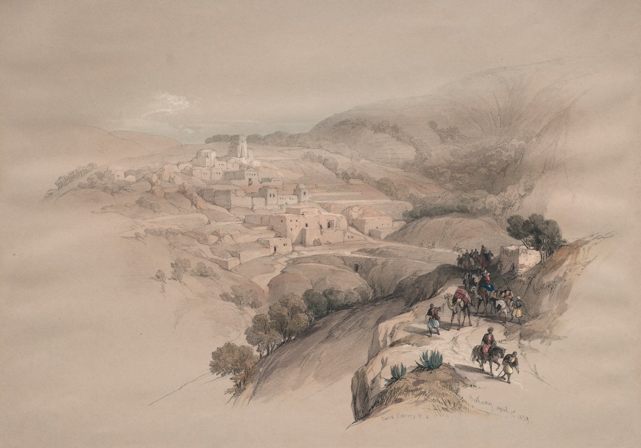 बेथानी, 1839। द्वारा डेविड रॉबर्ट्स