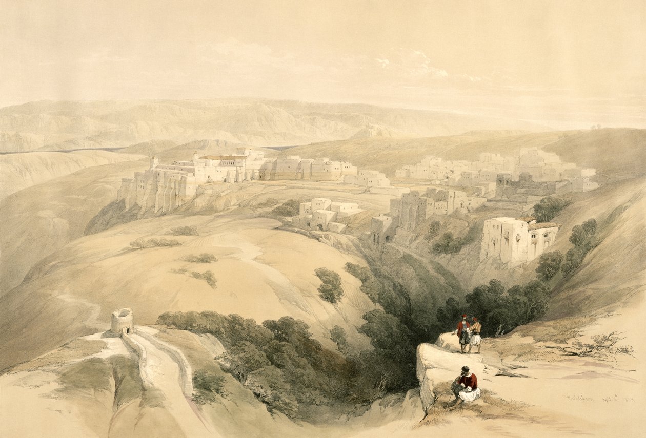 बेथलेहम, अप्रैल 6 1839, लुई होघे (1806-85) पब द्वारा उत्कीर्ण &39;द होली लैंड&39; के खंड II से प्लेट 85 1843 द्वारा डेविड रॉबर्ट्स